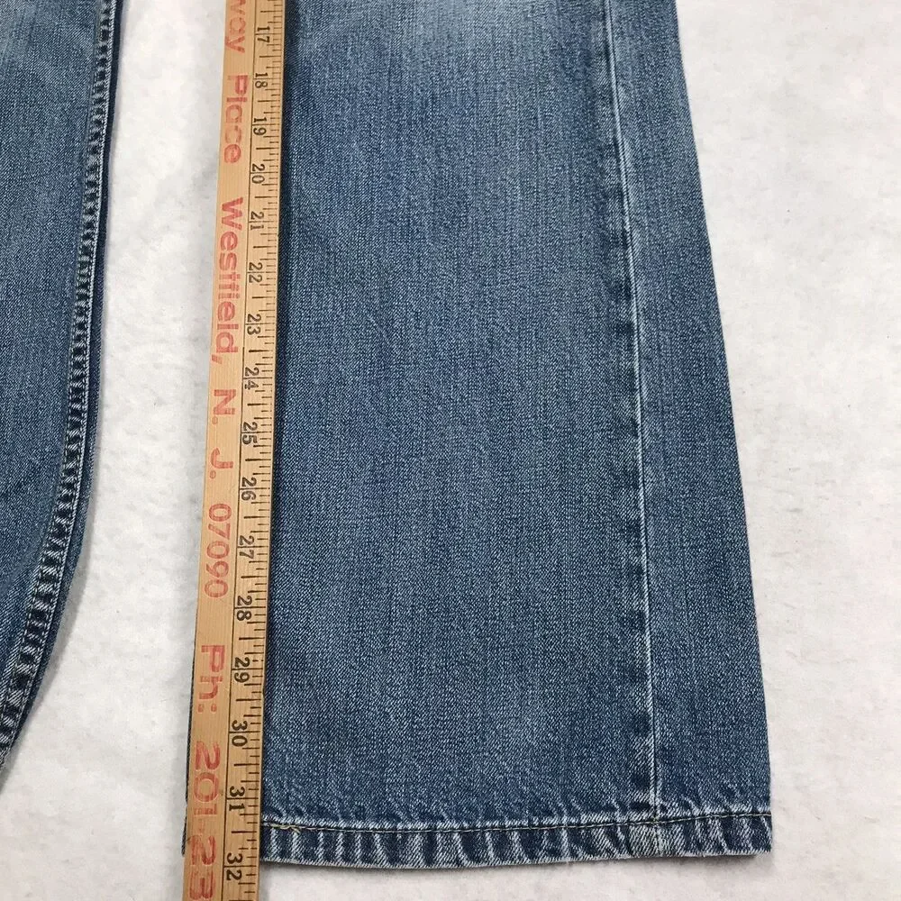 LEVIS 527 Boot Cut Jean Men 36x32 Faded Whisker Wash Skater Cowboy Western